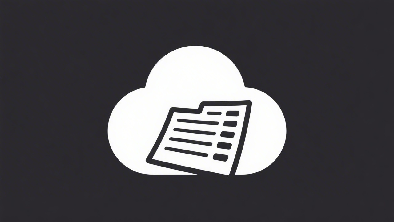 Simplified monochrome logo depicting a rounded cloud outline combined with tidy ledger bars to represent modern German accounting technology for small businesses